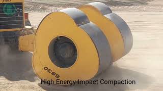 The technique of High Energy Impact Compaction or Impact Roller Compaction [upl. by Billat]