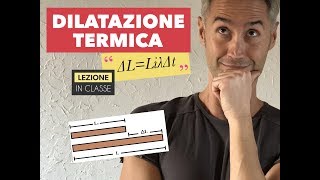 LEZIONE DI FISICA Lezione fisica DILATAZIONE TERMICA DILATAZIONE LINEARE DILATAZIONE VOLUMICA [upl. by Eiuqram27]