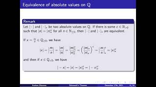 “Ostrowski’s Theorem” by Andrew Jay Shannon [upl. by Bremser858]