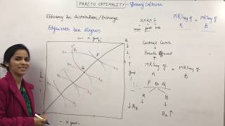 Pareto optimality and Edgeworth box diagram [upl. by Sackman]