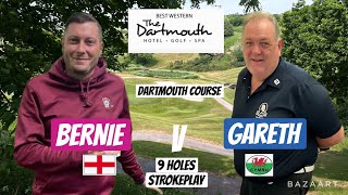 BERNIE v GARETH  9 HOLE STROKEPLAY at DARTMOUTH GC [upl. by Lerrej]