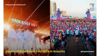 Details of Baja Beach Fest 2024 in Rosarito 🏖🎉 [upl. by Enailil]