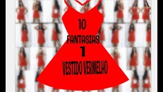 CARNAVAL 2019  FANTASIAS COM 1 VESTIDO VERMELHO [upl. by Ahsatin]