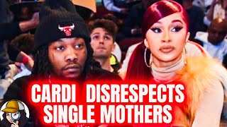 Cardi Lost Her Mind On This OneSays People wo Two Parent Home Raised Like DogsShades Offset Mom [upl. by Dusza359]