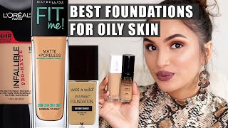 BEST FOUNDATIONS FOR OILY SKIN  Affordable Picks  BeautiCo [upl. by Oznofla552]