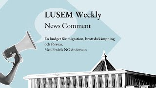 En budget för migration brottsbekämpning och försvar [upl. by Rizzo]