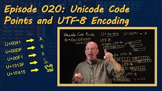 Ep 020 Unicode Code Points and UTF8 Encoding [upl. by Innattirb]