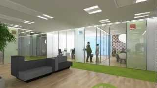 Smartglass Animation  Electronic Switchable Glass [upl. by Htebasil]