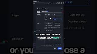 Easy How to Create Alerts in TradingView tutorial trading stockmarket [upl. by Edgell868]