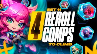 The 4 Reroll Comps Im Climbing with to Challenger This Set  TFT Set 11 Guide [upl. by Dennison]