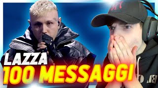 LAZZA  100 MESSAGGI REACTION  il vero vincitore di Sanremo [upl. by Cykana]