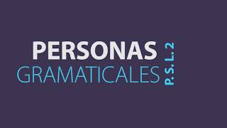 Personas gramaticales español sexto grado [upl. by Nnahaid481]