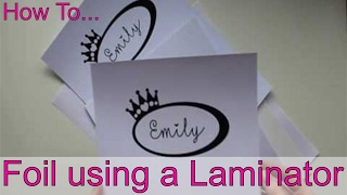 Cheap  Quick way to foil card with Laser Printer and Laminator [upl. by Romo]