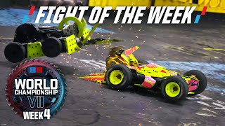 BattleBots Fight of the Week HyperShock vs Whiplash  from World Championship VII [upl. by Rozele]