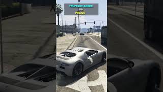 TRUFFADE ADDER VS POLICE l SUPER CARS l POLICE gta5 supercars stunt [upl. by Euqinim]