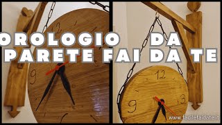 OROLOGIO DA PARETE FAI DA TE IN LEGNO [upl. by Ahsienaj]