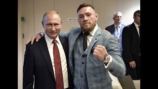 Conor McGregor meets Vladimir Putin at 2018 World Cup Final [upl. by Enoyrt]