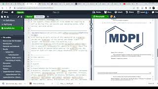 How to upload journal of MDPI to latex overleaf  Figure Insertion in overleaf  Tutorial 3 [upl. by Schwing]