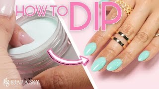 💅🏼How to do Dip Powder for Beginners ✨ Nail Tutorial ⚬ Dip Powder 101 📚✅ [upl. by Nedarb625]