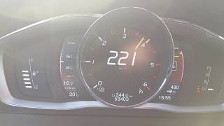 VOLVO V60 D4 190PS TOP SPEED [upl. by Wonacott]