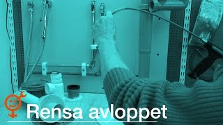 Rensa avloppen i badrummet [upl. by Nylaf]