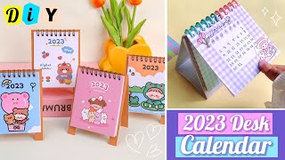 How to make a 2023 desk calendar at home  DIY Calendar 2023 [upl. by Yaya521]