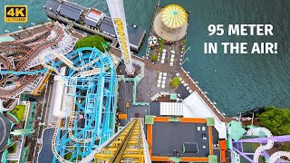 Ikaros Gröna Lund  POV 4K  July 2022 Intamin  Sky Jump [upl. by Neyuq67]