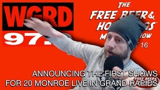 Announcing the First Shows for 20 Monroe Live in Grand Rapids  FBHW Segment 16 [upl. by Nycila64]