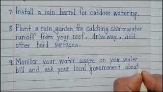 Ways to conserve Water  10 lines essay on ways to conserve Water  Essay on Ways to conserve water [upl. by Ailatan]