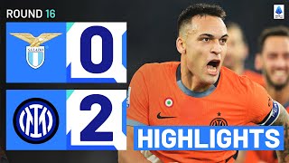 LAZIOINTER 02  HIGHLIGHTS  Inter continue unbeaten run  Serie A 202324 [upl. by Neevan]