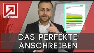 Das PERFEKTE Anschreiben formulieren  5 Tipps für das perfekte MUSTER Bewerbungsanschreiben [upl. by Ark786]