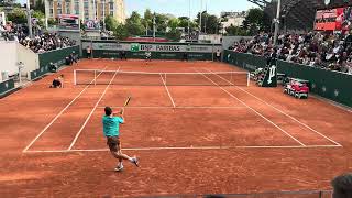 MKecmanovic Vs TMonteiro  Roland Garros 2024  First Round  Court Level View [upl. by Arinaj952]