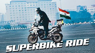 Republic Day Ride Benelli 2024 Cinematics  Superbike Ride  TRK 502 [upl. by Marline]