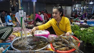 Market show Yummy river shrimp crispy pork and fry rice cooking  Countryside Life TV [upl. by Ahc488]