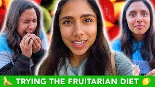 Trying The FRUITARIAN Raw Vegan Diet For A Week 🍎🍌🍍 [upl. by Doy]