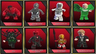 LEGO Marvel Super Heroes 2  All Secret Bosses [upl. by Dnalhsa]