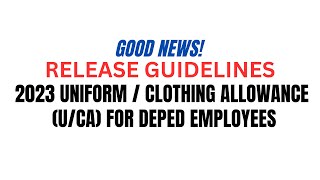 2023 Clothing Allowance for DepEd Employees Release Date [upl. by Cesya836]