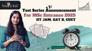 Bansal Biology MSc entrance Test Series Course II IIT JAM I GAT B I CUET I AIIMS I TIFR [upl. by Starbuck5]