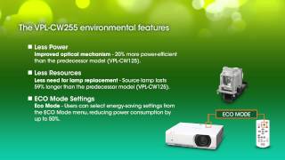 VPLCW255 ECO projector FeatureampBenefit [upl. by Sigler]