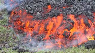 Extremely closeup to a Lava Flow [upl. by Leemaj283]