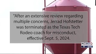 Outpouring of support for fired TTU Rodeo Coach [upl. by Datnow]