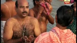 Mahalaya tarpan in Ganga [upl. by Gunning]