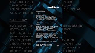 Time Warp Mannheim Lineup 2024  30 Years Celebration TimeWarp Mannheim Techno Shorts [upl. by Otxilac]