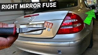 MERCEDES W211 RIGHT MIRROR FUSE [upl. by Meingoldas189]