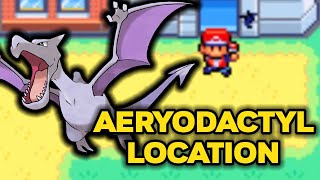 How to Catch Aerodactyl in Pokemon FireRed and LeafGreen [upl. by Ilojne]