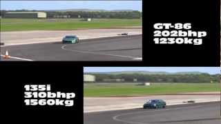 TOYOTA GT86 vs BMW 135i On Top Gear Trackmp4 [upl. by Refiffej222]