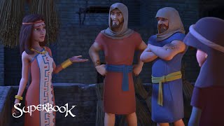 Superbook  Rahab and the Walls of Jericho Official Clip  Why did Rahab Protect the Spies [upl. by Haswell]