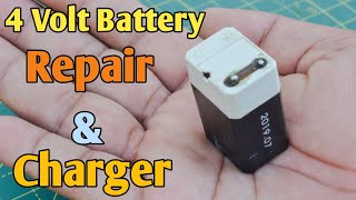 4 Volt Battery ko Kaise Repair Karen  Lead Acid Battery Recover  4V Battery Charger  100 Working [upl. by Arella]