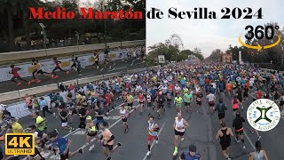 Medio Maratón Ciudad de Sevilla 2024 en 360º [upl. by Macmillan598]