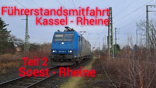 Führerstandsmitfahrt von Kassel nach Rheine Teil 2 von Soest nach Rheine [upl. by Geminian]